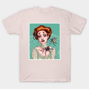 Edwardian Elegance with a Web of Secrets T-Shirt